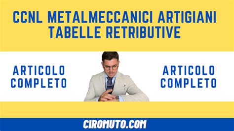 tabelle retributive metalmeccanici artigianati.